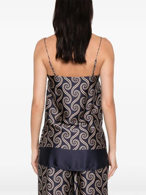 Faithfull the Brand Aina printed top - Blue