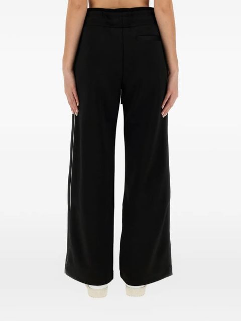 Off-White drawstring piping trousers - Black