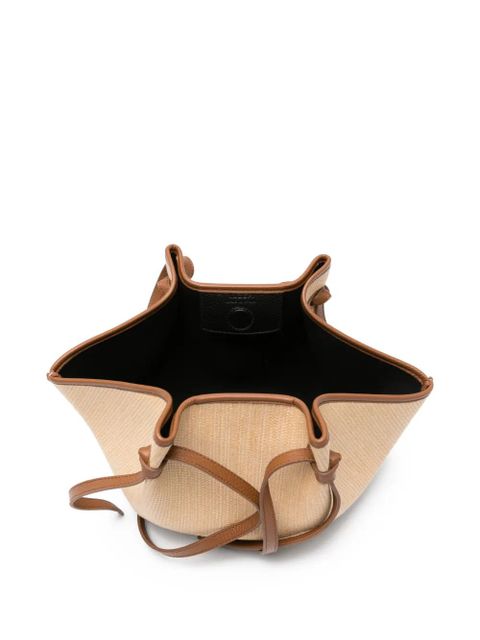 Yuzefi Mochi knotted-strap woven tote bag - Neutrals