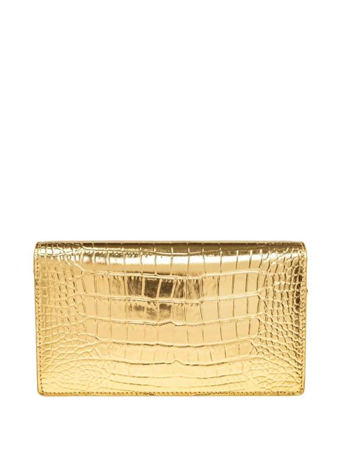 Versace Medusa '95 crocodile-effect clutch bag - Gold