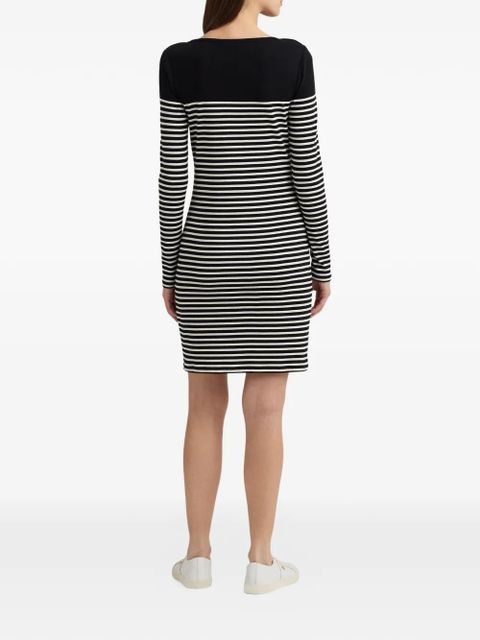Lauren Ralph Lauren striped-pattern dress - Black