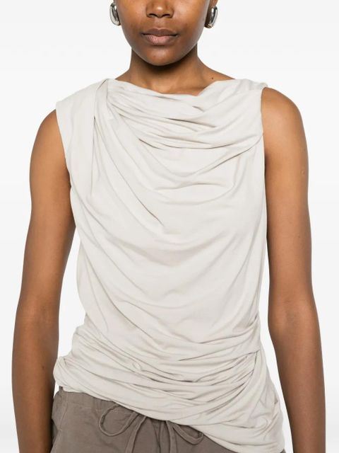 ENTIRE STUDIOS draped sleeveless top - Neutrals