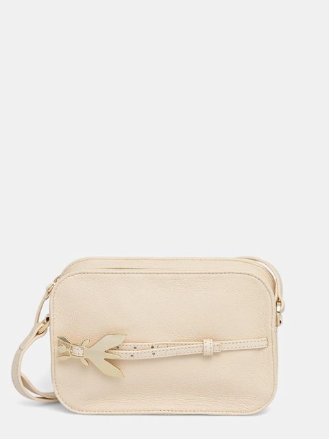 Patrizia Pepe torebka skórzana kolor beżowy 8B0328 L162 - zdjęcie produktu nr 1