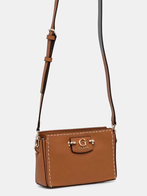 Guess torebka NASTRA kolor brązowy HWBG96 37720