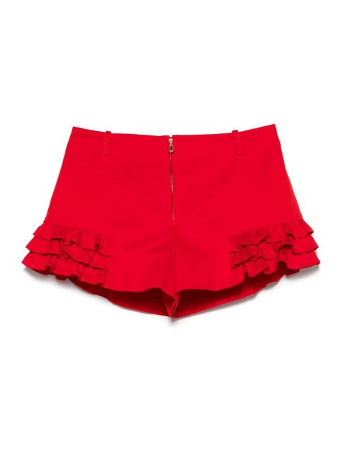 SANDRO ruffle-detail short - Red - zdjęcie produktu nr 1