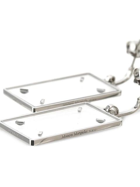 Maison Margiela Four Stitches pendant earrings - Silver