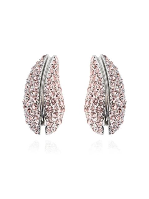 Tory Burch crystal-embellished earrings - Silver - zdjęcie produktu nr 1