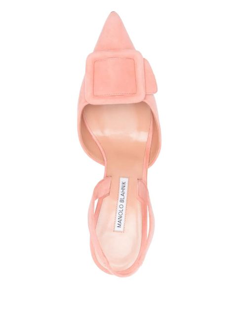 Manolo Blahnik 90m May slingback pumps - Pink