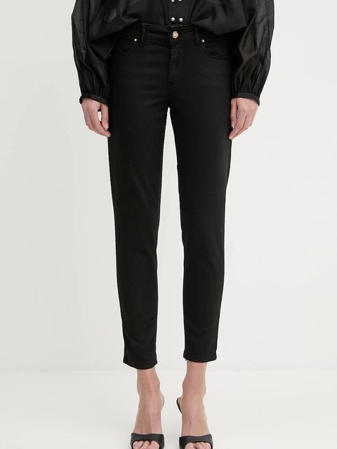 Fracomina jeansy BELLA damskie kolor czarny FP25SV8000W67601