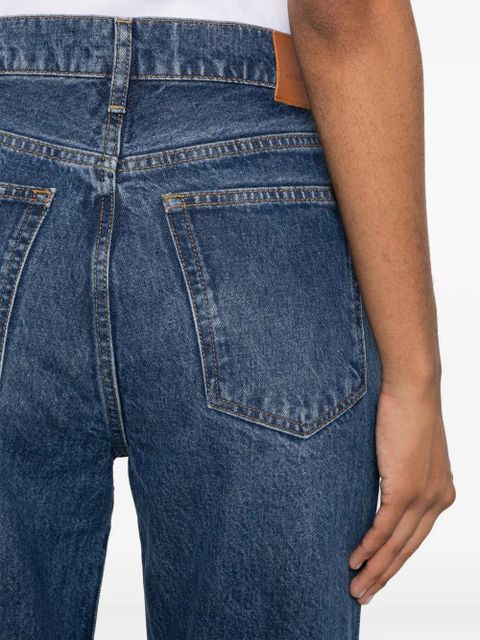 ANINE BING Olsen high-rise straight-leg jeans - Blue