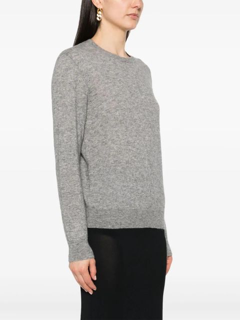 Saint Laurent mélange cashmere-blend jumper - Grey