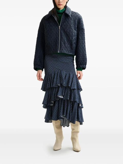 Essentiel Antwerp quilted zip-front jacket - Blue