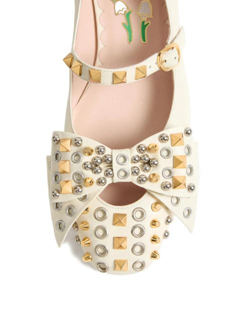 Valentino Garavani Bowow Mary-Jane ballet flats - Neutrals
