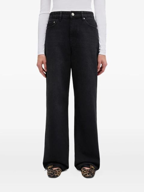 GANNI logo-patch jeans - Black - zdjęcie produktu nr 2