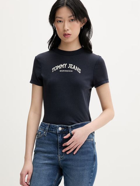 Tommy Jeans t-shirt basic damski bawełniany - zdjęcie produktu nr 2