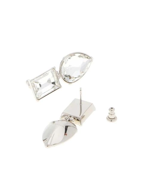 Alexander McQueen crystal-embellished earrings - Silver