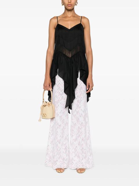 PINKO fringed draped top - Black - zdjęcie produktu nr 2
