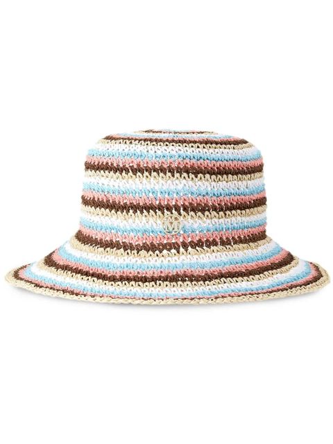 Maison Michel New Kendall straw bucket hat - White - zdjęcie produktu nr 1
