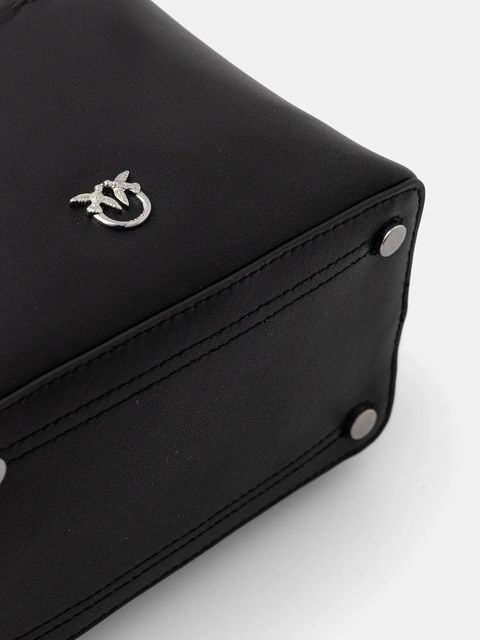 Pinko torebka skórzana kolor czarny 104303 A2OR