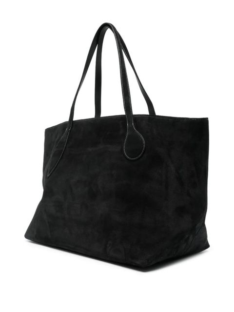 Liffner Mega Sprout suede tote bag - Black