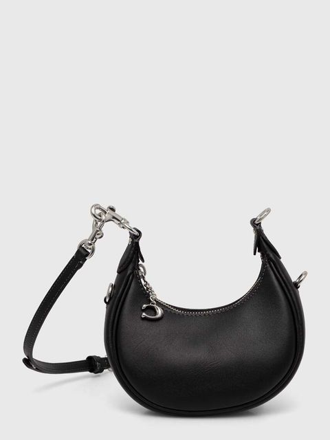 Coach torebka skórzana kolor czarny