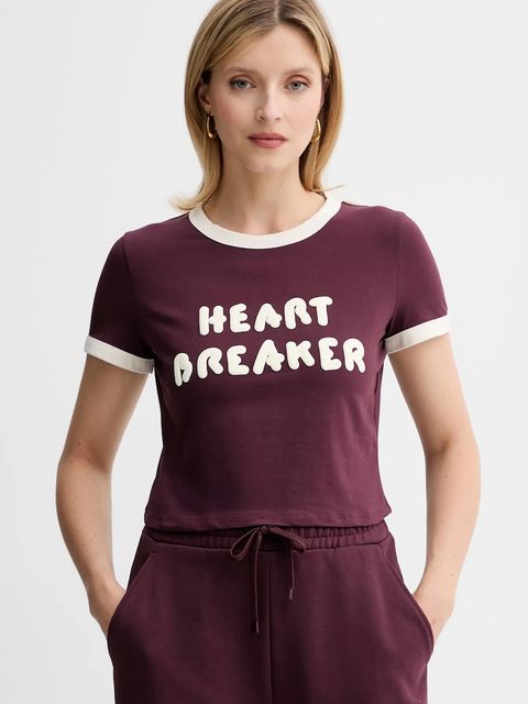 MAX&Co. t-shirt damski kolor bordowy 2528946012200 - zdjęcie produktu nr 1