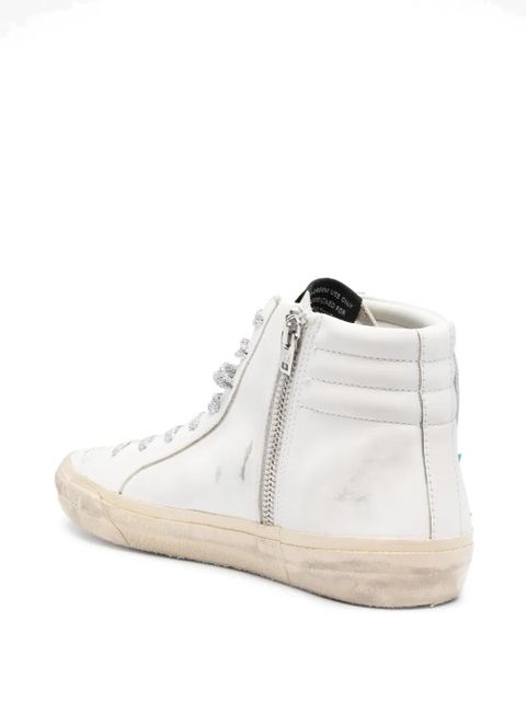 Golden Goose Slide high-top sneakers - White
