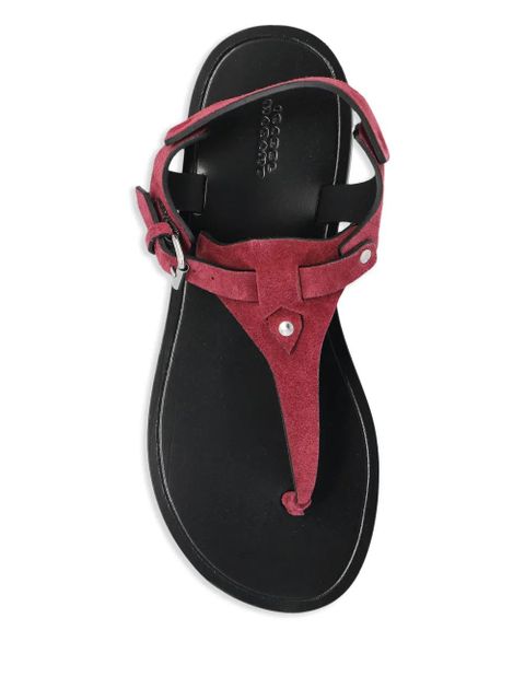 ISABEL MARANT suede sandals - Red