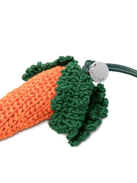 JW Anderson crocheted-carrot charm - Orange