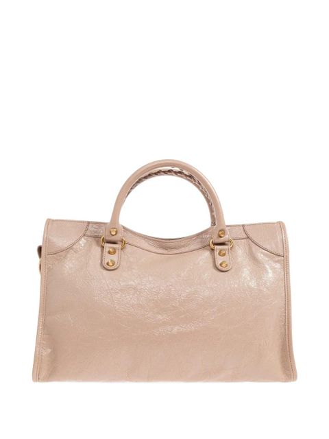 Balenciaga medium Le City leather tote bag - Pink