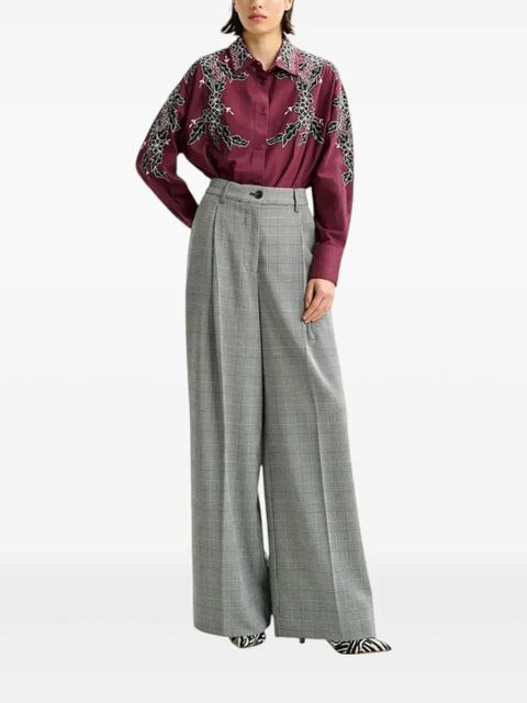 Essentiel Antwerp check-pattern trousers - Grey