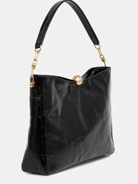 Furla torebka skórzana kolor czarny WB01885.BX4100.O6000 - zdjęcie produktu nr 2