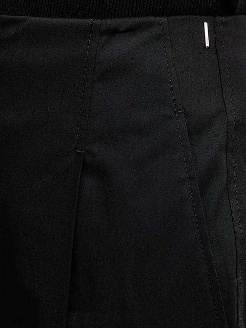 BOSS spodnie damskie kolor czarny proste high waist 50551913