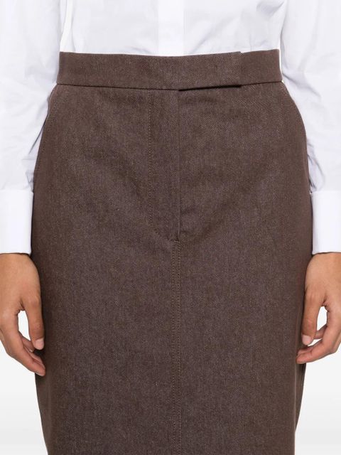 Max Mara Pianosa midi skirt - Brown