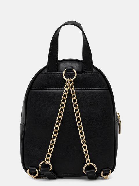 Love Moschino plecak damski kolor czarny mały z aplikacją JC4377PP0NKS100A