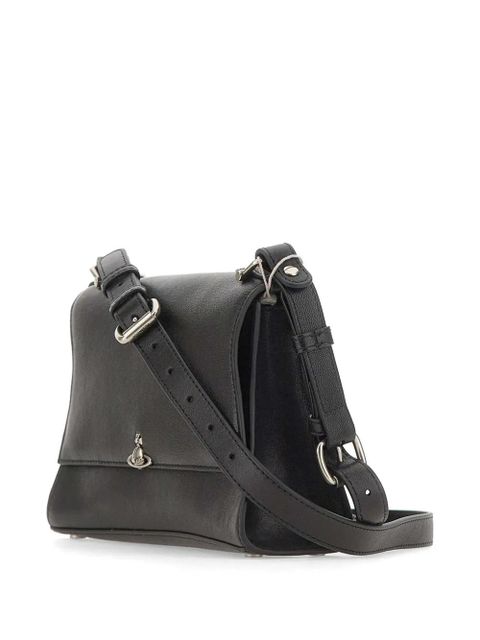 Vivienne Westwood small Bianca leather cross body bag - Black