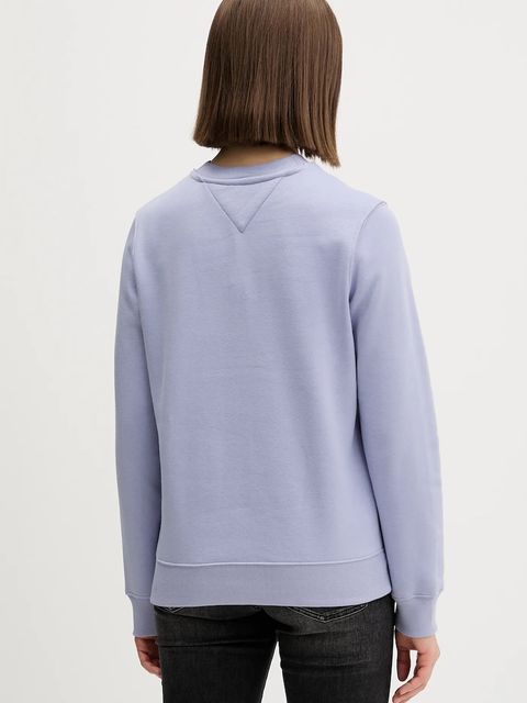 Tommy Jeans bluza damska kolor różowy gładka DW0DW19959