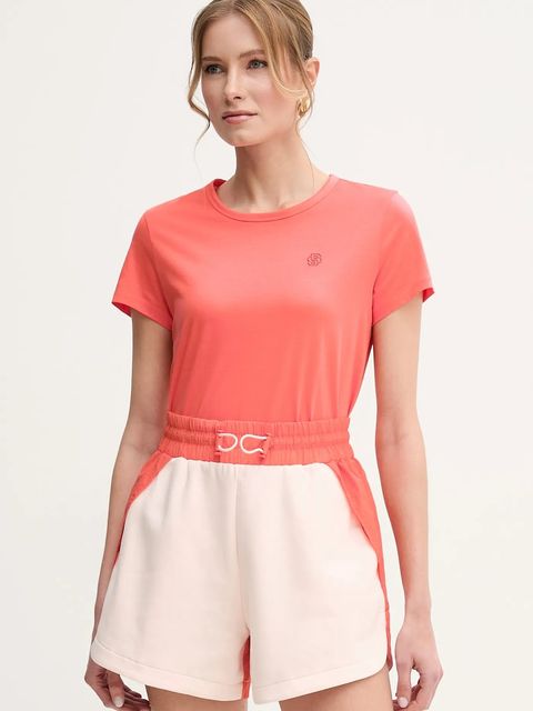 BOSS t-shirt bawełniany damski kolor pomarańczowy 50537598 - zdjęcie produktu nr 1