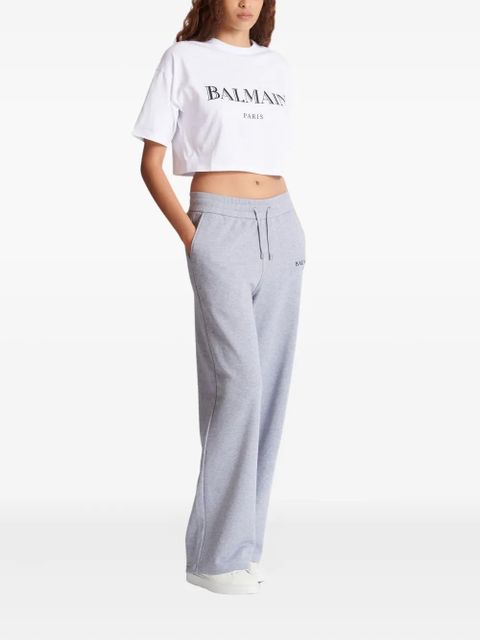 Balmain logo-print track pants - Grey