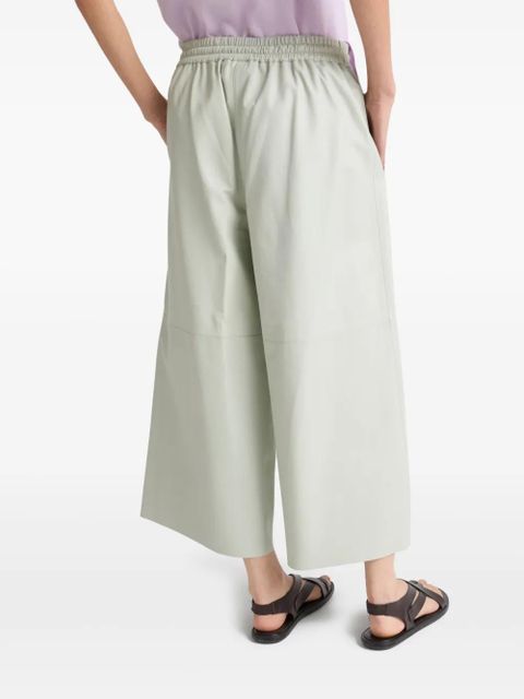 Yves Salomon leather trousers - Green