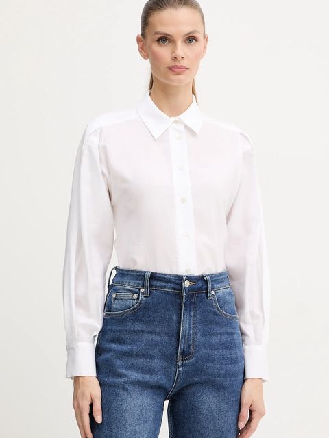 Marella koszula damska kolor biały regular z kołnierzykiem klasycznym 2523116022200 - zdjęcie produktu nr 1