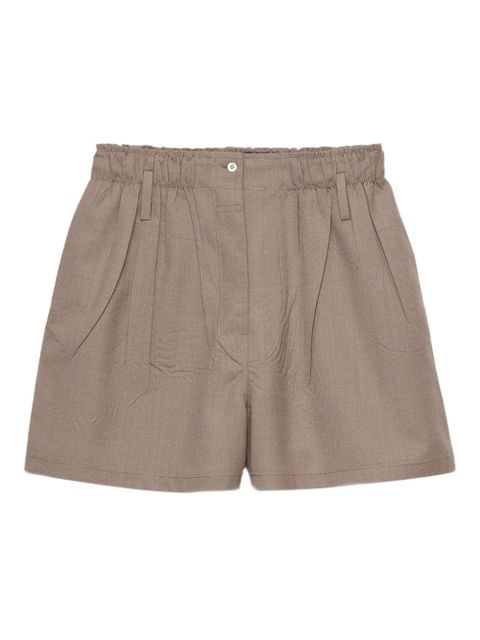 Prada mouliné wool shorts - Brown - zdjęcie produktu nr 1