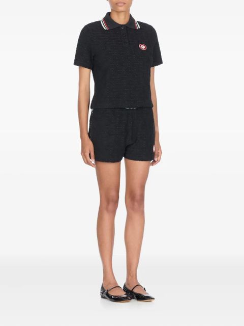 Casablanca monogram terry-cloth shorts - Black - zdjęcie produktu nr 2