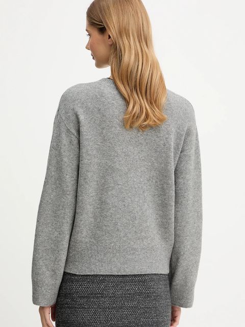 Blugirl Blumarine sweter z domieszką wełny damski kolor szary ciepły RF5155.MA870 - zdjęcie produktu nr 2