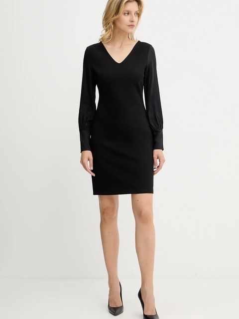 Armani Exchange sukienka kolor czarny mini prosta XW000756 AF16136