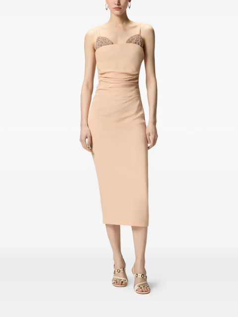 PINKO Carruba embellished ruched dress - Neutrals - zdjęcie produktu nr 2