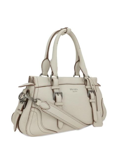 Prada buckle deer leather tote bag - Neutrals - zdjęcie produktu nr 2