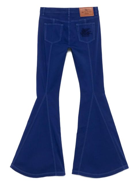 ETRO Pegaso-embroidered trousers - Blue - zdjęcie produktu nr 2