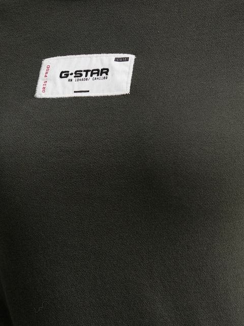 G-Star longsleeve bawełniany kolor zielony D27740.D961