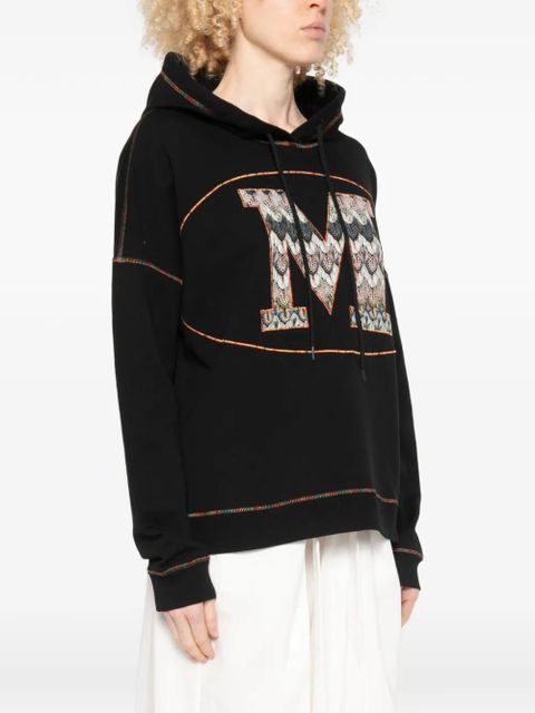 Missoni logo-embroidery hoodie - Black